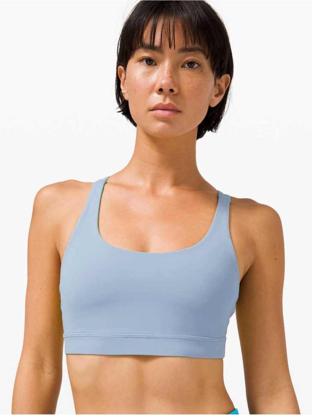 Lululemon Athletica Energy Bra in Blue Linen